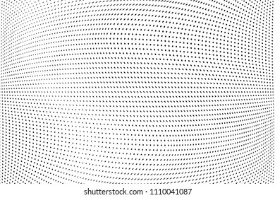 Abstract monochrome light halftone pattern. Soft lines. Vector illustration with dots. Modern polka dots background