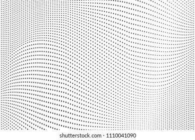 Abstract monochrome light halftone pattern. Soft lines. Vector illustration with dots. Modern polka dots background