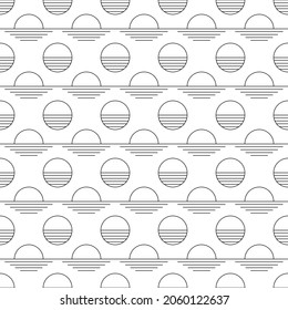 Abstract Monochrome Linear Geometric Bubbles. Black And White Modern Poster. Abstract Wall Art. Digital Art Of Interior Decoration For Print. Abstract Geometric Minimal Poster 