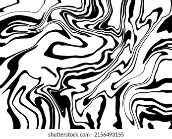 Abstrakter, einfarbiger, flüssiger Hintergrund. Schwarz-Weiß-Marmor-Struktur