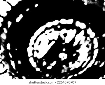 Resumen de patrón monocromo grunge artístico estriado de fondo y textura vectorial de grano superpuesto. 