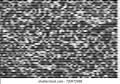 Abstract monochrome pattern, grunge, halftone effect, uneven, changing the thickness of the lines. The element of design to create layouts, skins, printing on paper, fabric, wrap. Vector illustration
