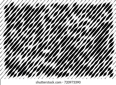 Abstract monochrome pattern, grunge, halftone effect, uneven, changing the thickness of the lines. The element of design to create layouts, skins, printing on paper, fabric, wrap. Vector illustration
