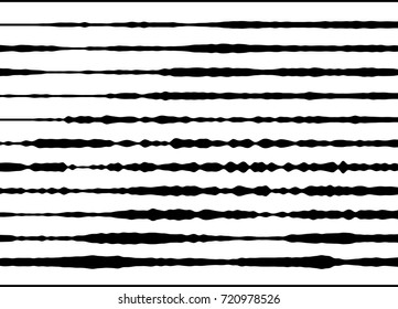 Abstract monochrome pattern, grunge, halftone effect, uneven, changing the thickness of the lines. The element of design to create layouts, skins, printing on paper, fabric, wrap. Vector illustration