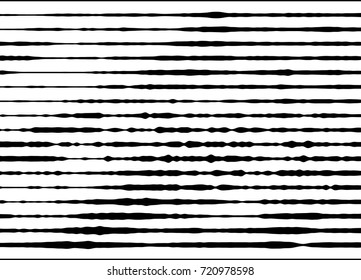 Abstract monochrome pattern, grunge, halftone effect, uneven, changing the thickness of the lines. The element of design to create layouts, skins, printing on paper, fabric, wrap. Vector illustration