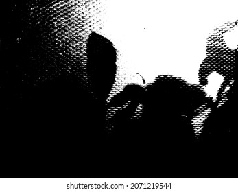 Abstraktes, einfarbiges Muster, halftonfarbener Hintergrund und Textur. 