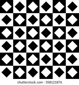 Abstract monochrome pattern, minimal geometric background. Seamlessly repeatable.