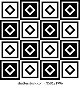 Abstract monochrome pattern, minimal geometric background. Seamlessly repeatable.