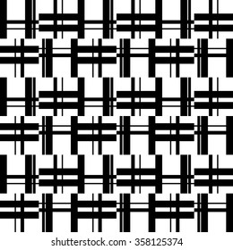 Abstract monochrome pattern, minimal geometric background. Seamlessly repeatable.