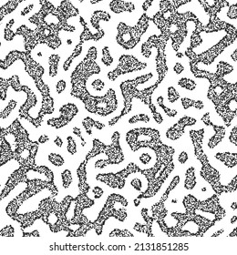 An abstract monochrome pattern with a texture of dots. Natural lines are often found in nature. Coral pattern. Stock vector illustration.