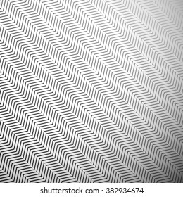 Abstract monochrome pattern with wavy zigzag diagonal lines