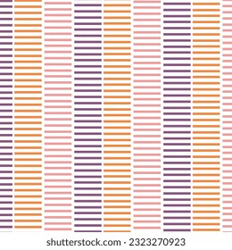 abstract monochrome pink orange purple verticle repeatable seamless line pattern.