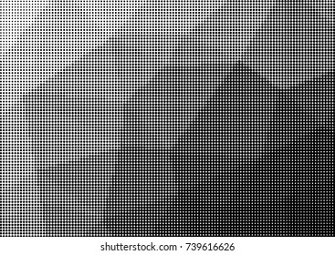 Abstract monochrome polygon halftone pattern.Design template vector illustration with dots. Modern dotted background for web sites, sticker labels,postcards,banners, corporate identity, cover design