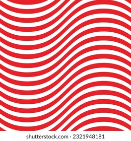 abstract monochrome red bold diagonal wave line pattern.