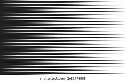 abstraktes monochromes wiederholbares großes bis kleines Linienmuster.