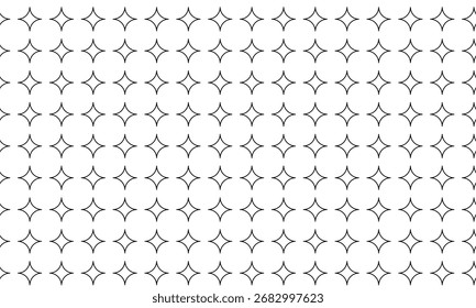 abstract monochrome repeatable black outline star pattern. - Powered by Shutterstock - Get 15% off with code: PIKWIZARD15