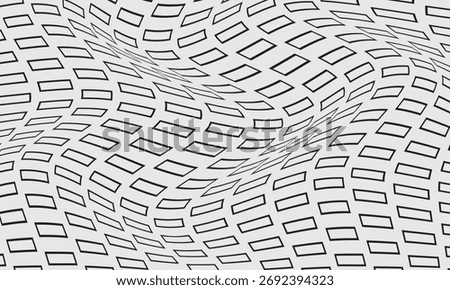 abstract monochrome repeatable black outline minus wave pattern.