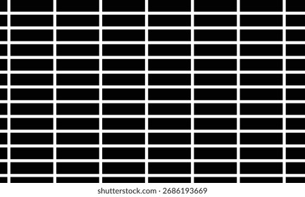 abstrato monocromático repetível retângulo preto forma padrão de grade.