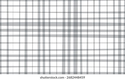 abstraktes monochromes, wiederholbares schwarzes Gittermuster mit schwacher Linie.