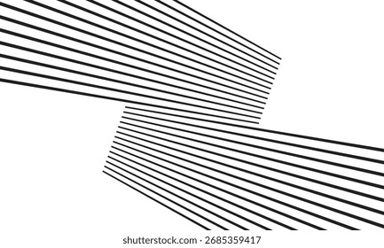 abstract monochrome repeatable black twist line pattern.