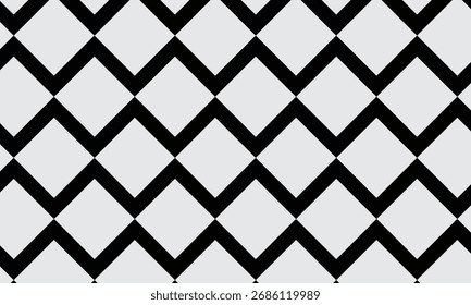 Modelo ondulado negro repetible monocromático abstracto de la línea del zigzag en gris.