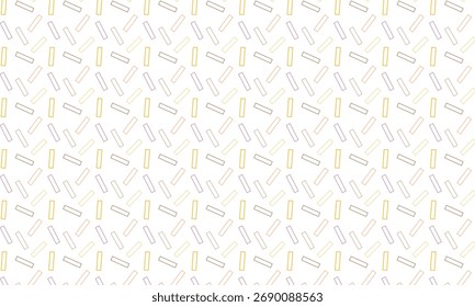 abstract monochrome repeatable colored outline short line pattern.