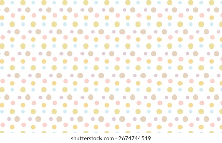 abstract monochrome repeatable colorful dot pattern art.