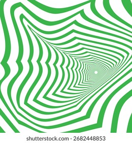 abstract monochrome repeatable green polygon blend line wave pattern.