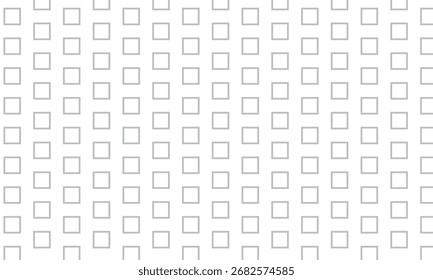 abstrakte monochrome wiederholbare graue Umriss quadratische Form Muster.