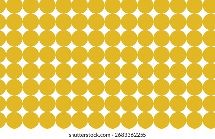 abstract monochrome repeatable mustard big dot pattern.