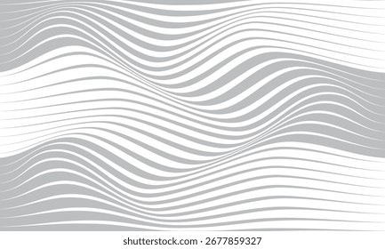 padrão abstrato monocromático repetível de onda de linha horizontal oblíqua.