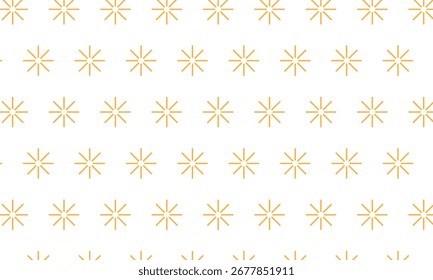 abstract monochrome repeatable orange line flower pattern.