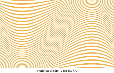 abstract monochrome repeatable orange wave line pattern.