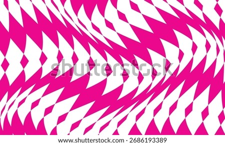 abstract monochrome repeatable pink rhombus wave pattern.