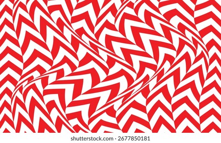 abstrato monocromático repetível padrão de onda de espinha de peixe vermelha.