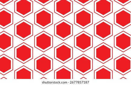
abstract monochrome repeatable red polygon pattern.