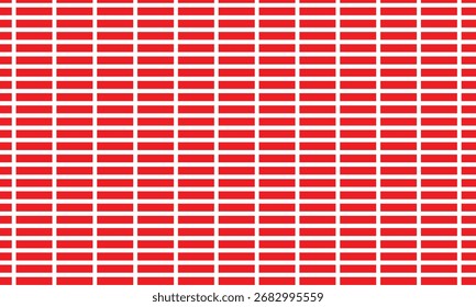 abstract monochrome repeatable red short line grid pattern.