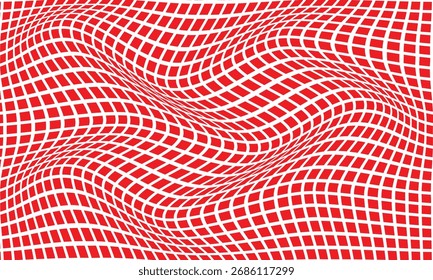 abstrato monocromático repetível quadrado vermelho ponto padrão.