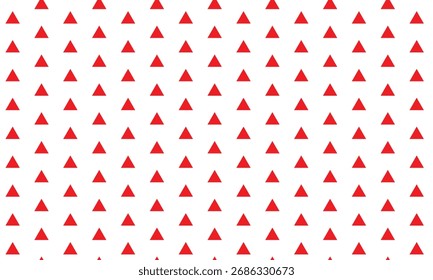 abstract monochrome repeatable red triangle pattern.