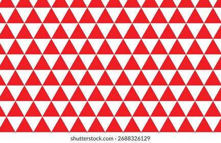
abstract monochrome repeatable red triangle pattern.