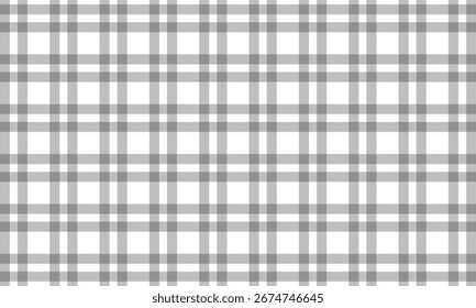 abstract monochrome repeatable silver and white plaid line pattern.