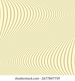 abstraktes einfarbiges, reproduzierbares, braunes Linienmuster auf Creme.