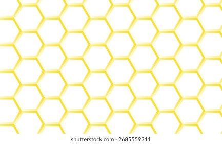 abstrakte monochrom wiederholbare weiße gelbe Farbverlauf Polygon Pattern Art.