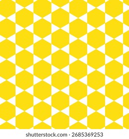 abstract monochrome repeatable yellow polygon pattern.