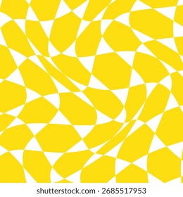 abstract monochrome repeatable yellow polygon wave pattern.