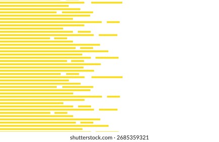abstract monochrome repeatable yellow speed line pattern art.