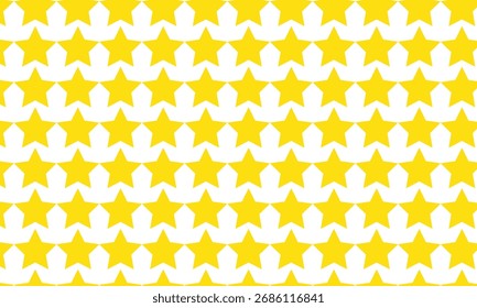 abstract monochrome repeatable yellow star pattern.