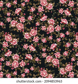 abstract monochrome roses flowers with a solid background illustration textile vector all over designs digital image