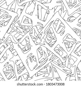 Abstract monochrome seamless background. Grunge texture repeating