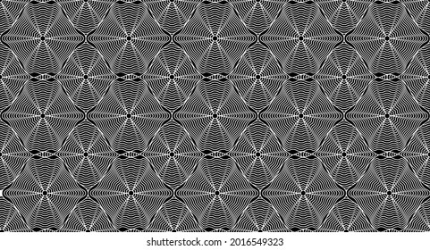      Abstract monochrome seamless hand drawn spiderweb pattern. Gray design element for background, textile, paper packaging, wrapping paper, fabric and other. Vector illustration.